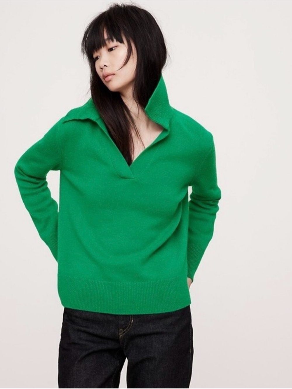 Banana Republic Polo Rugby Cashmere Sweater